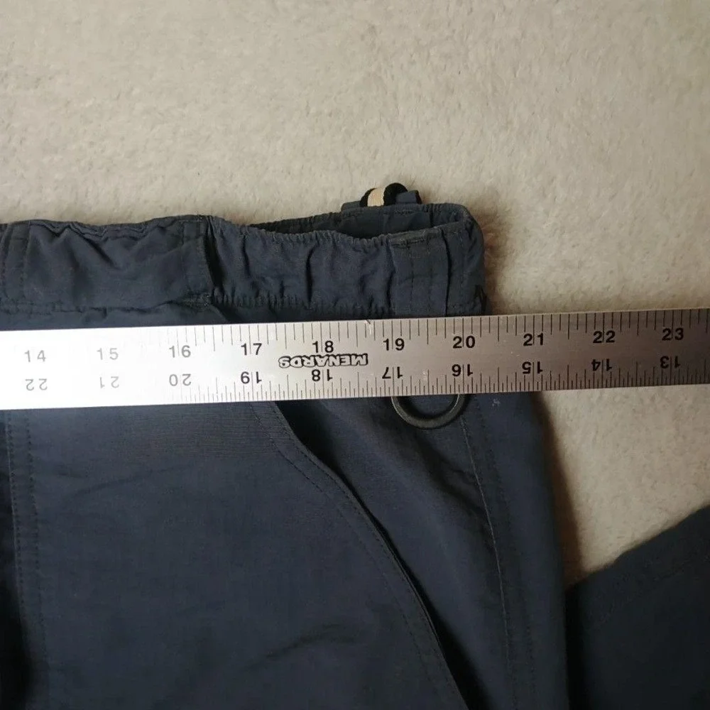 North Face Pants Mens 2XL Blue Cargo Convertible Nylon Relaxed Outdoor Hiking